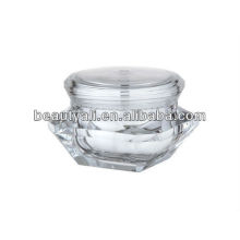 15ml 30ml 50ml Transparent Diamond Acrylic Cosmetic Jar